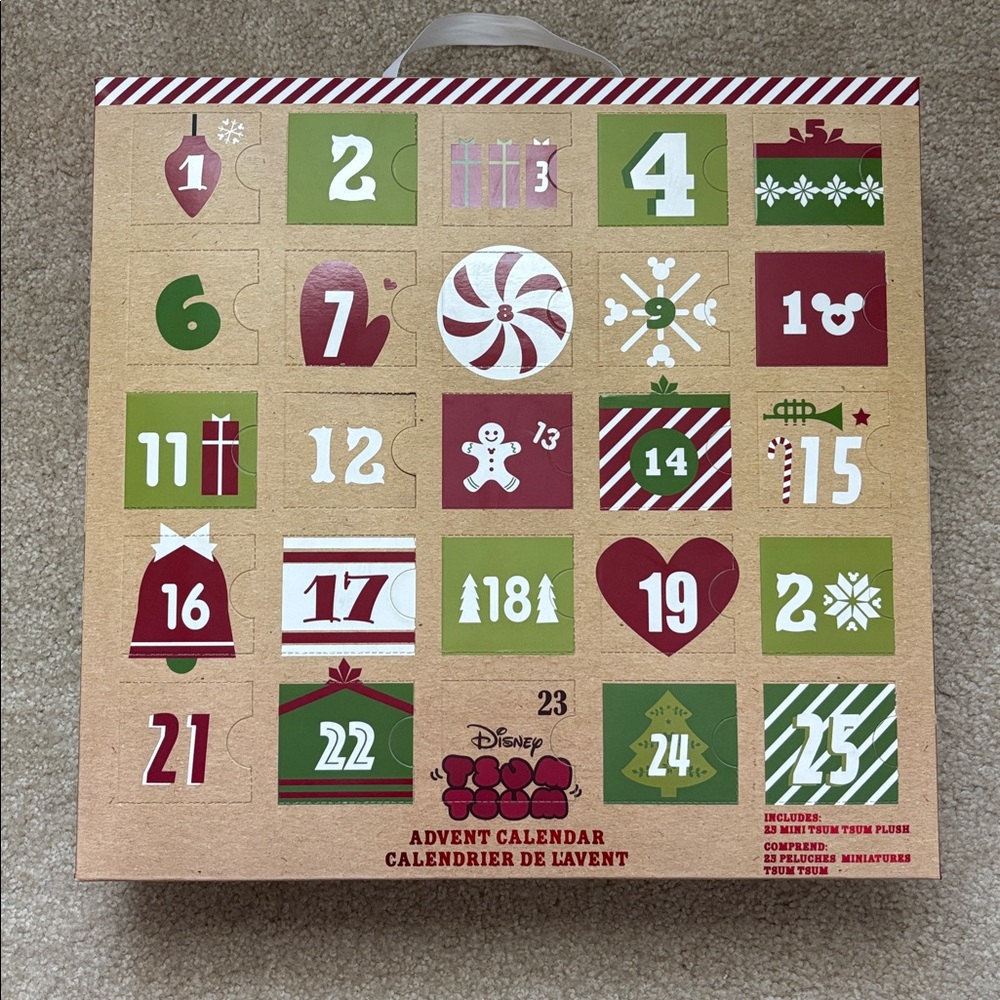 New Disney Store Mini Tsum Tsum Advent Calendar 2016 - 25 plushes